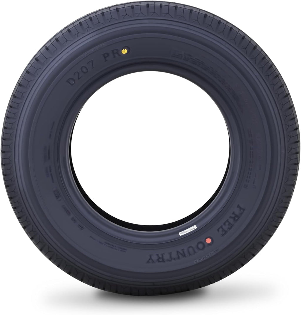 Free Country ST 205/75R15 8 Ply /Load Range D w/Scuff Guard Trailer Tires, Set of 4