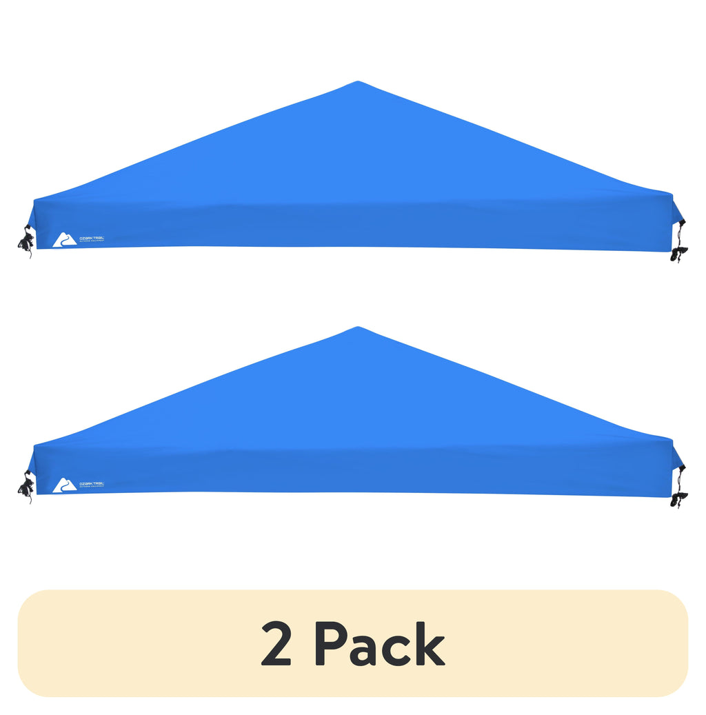 Ozark Trail 10' x 10' Instant Slant Leg Pop up Canopy Replacement Top Shading Cover, Blue ( Canopy Top Only)