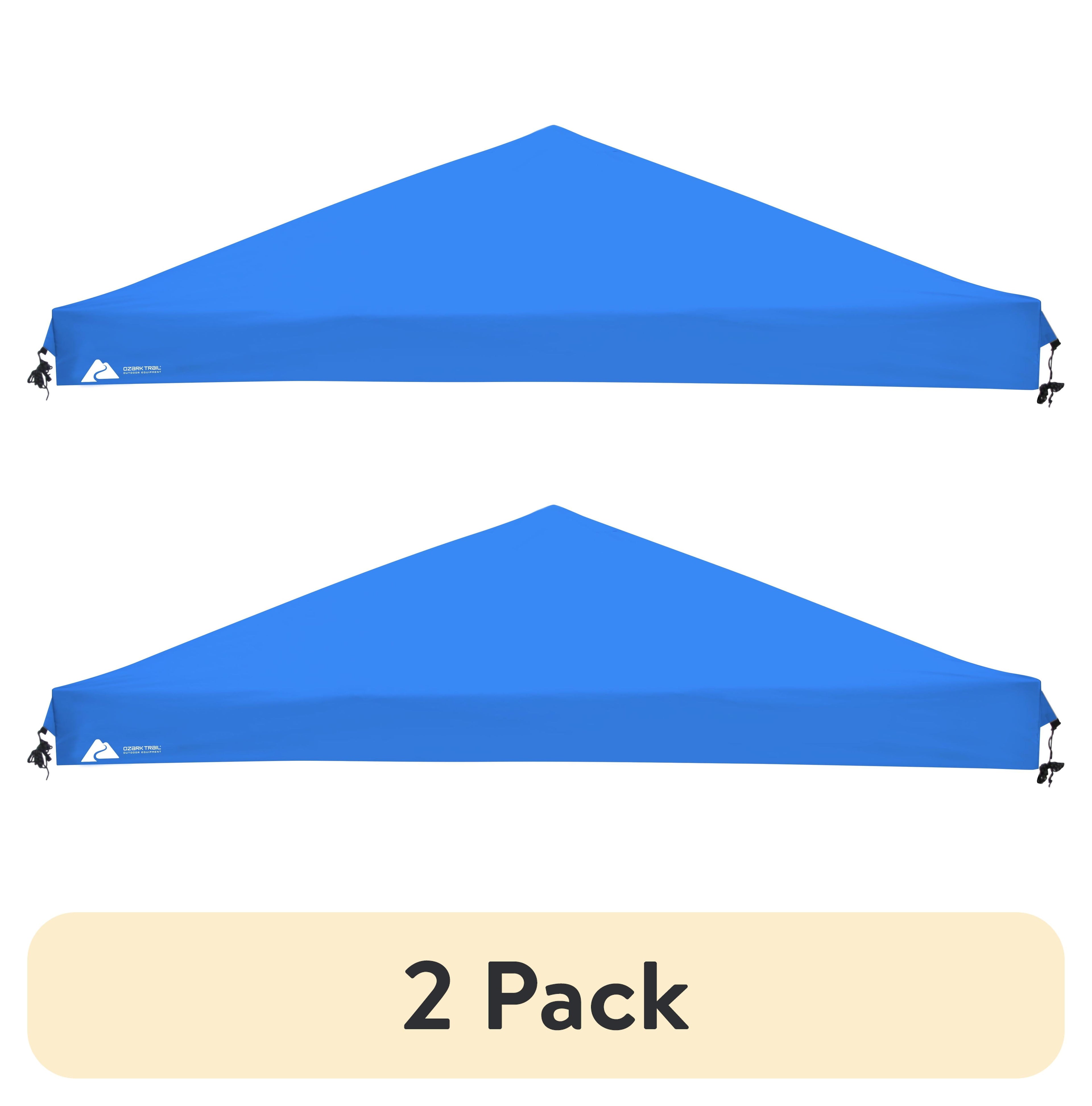 Ozark Trail 10' x 10' Instant Slant Leg Pop up Canopy Replacement Top Shading Cover, Blue ( Canopy Top Only)