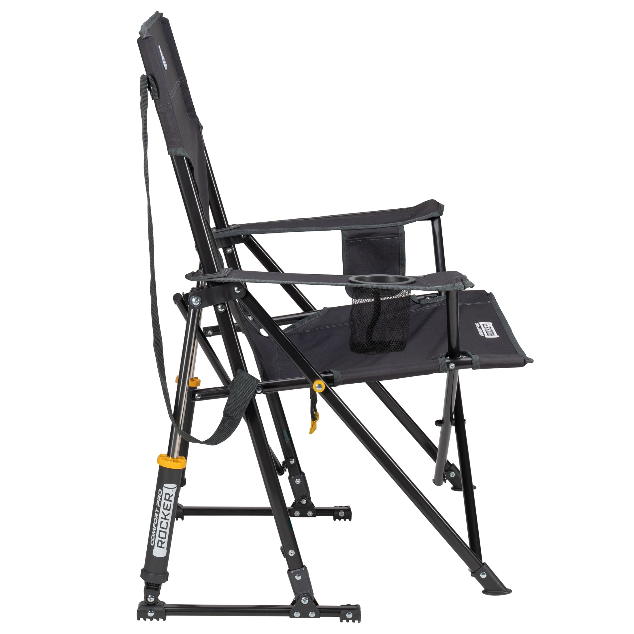 GCI Outdoor Comfort Pro Rocker Camping Chair with Mesh Backrest, Pastel Green Colorblock
