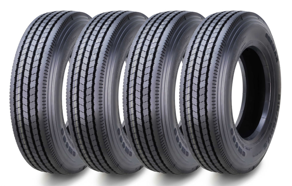 Gremax Heavy Duty All Steel ST 225/75R15 14 Ply 123/1192M 11150 Trailer Tires, Set of 4