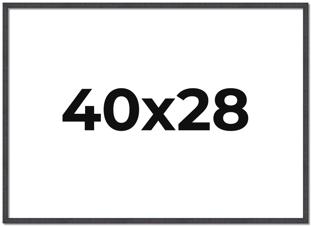 40x28 Bronze Brown Real Wood Picture Frame Width 1.25 inches | Interior Frame Depth 0.75 inches |