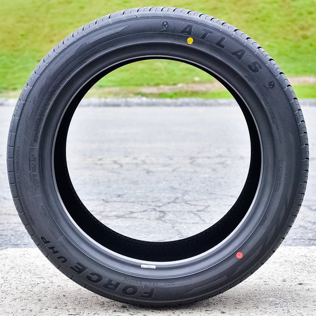 Set of 4 (FOUR) Atlas Force UHP 245/45R20 ZR 103Y XL A/S High Performance All Season Tires Fits: 2005-10 Chrysler 300 C SRT8, 2006-10 Dodge Charger SRT8
