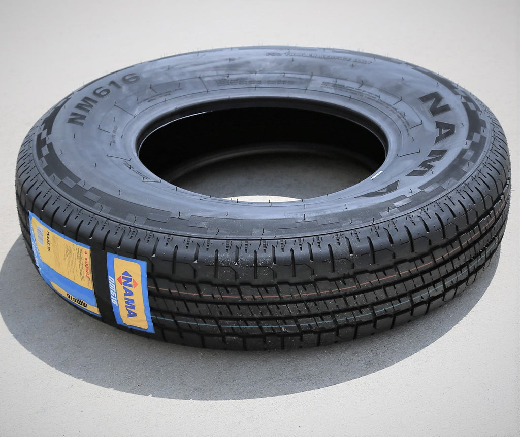 Set of 4 (FOUR) Nama NM616 Semi-Steel ST 205/75R14 Load D 8 Ply Trailer Tires