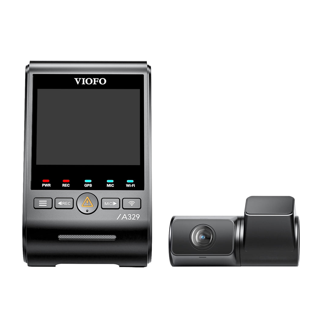 VIOFO A329 2CH First 4K 60FPS Front and 2K Rear Wi-Fi 6 Dash Cam HDR with Sony STARVIS 2 Sensors Support SSD Storage