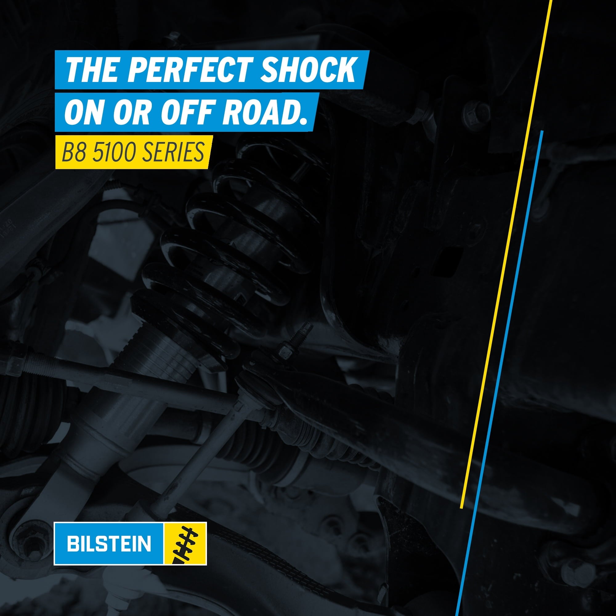 Bilstein Set of Front and Rear B8 5100 Series Shocks with Steering Stabilizer Compatible with 2011-2016 Silverado / Sierra 2500 / 3500 HD with 1.5 Front & 0-1 Rear Lift