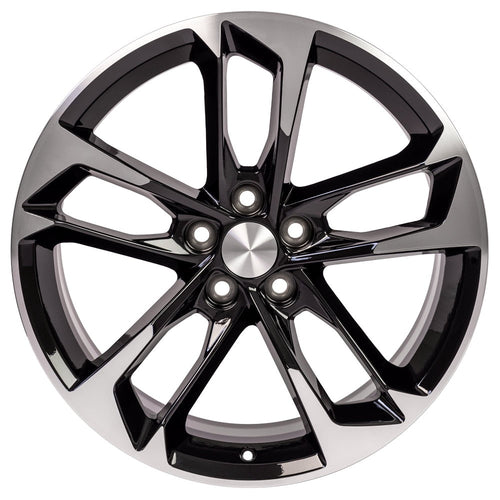 20 inch Rim fits 2010-2018 Chevy Camaro (rear only) Black 20x9.5 Aluminum Wheel Direct Fit
