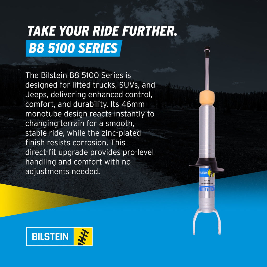 Bilstein Pair of Front B8 5100 Series Shocks Compatible with 2009-2018 RAM 1500 w/o Air Suspension | Provides 0-2.8 Front Lift