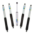 Bilstein Set of Front and Rear B8 5100 Series Shocks with Steering Stabilizer Compatible with 2020-2025 Wrangler with 2-3 Rear Lift