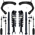 Detroit Axle - 16pc 4WD Front Upper Control Arms Struts Shocks Suspension Kit Replacement for Dodge Ram 1500 Fits select: 2006,2008 DODGE RAM 1500 ST/SLT