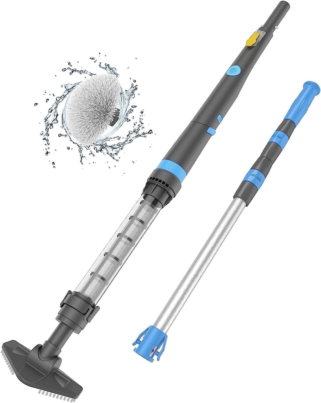 Efurden Cordless Pool Vacuum, Handheld Pool Vacuum with Running Time up to 60-Minutes for Small Above Ground Pools, Hot Tubs and Spas (Green)