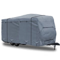 GEARFLAG Travel Trailer Cover Fits 17-19ft Reinforced Windproof Straps Anti-Uv Water-Resistance