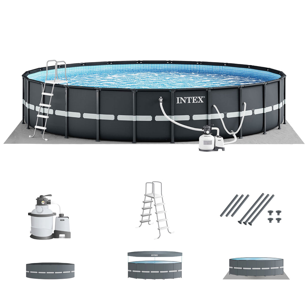 INTEX 26329EP Ultra XTR 18' x 52 Round Frame Above Ground Swimming Pool Set with Pump