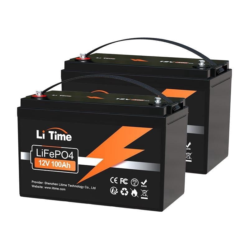 LiTime 12V 100Ah Lithium Battery, Group 31 LiFePO4 Battery, 4000+ Deep Cycles with BMS Protection, Perfect for RV, Travel Trailers, Solar, Off-Grid and Home Backup