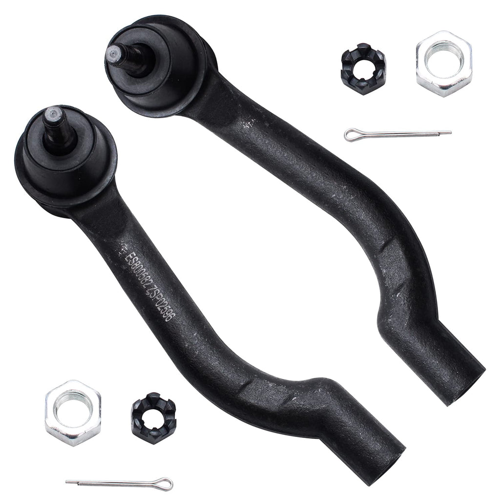 Detroit Axle - Front Wheel Hub Bearings Tie Rods w/Boots Sway Bars Replacement for 2008-2013 Nissan Rogue