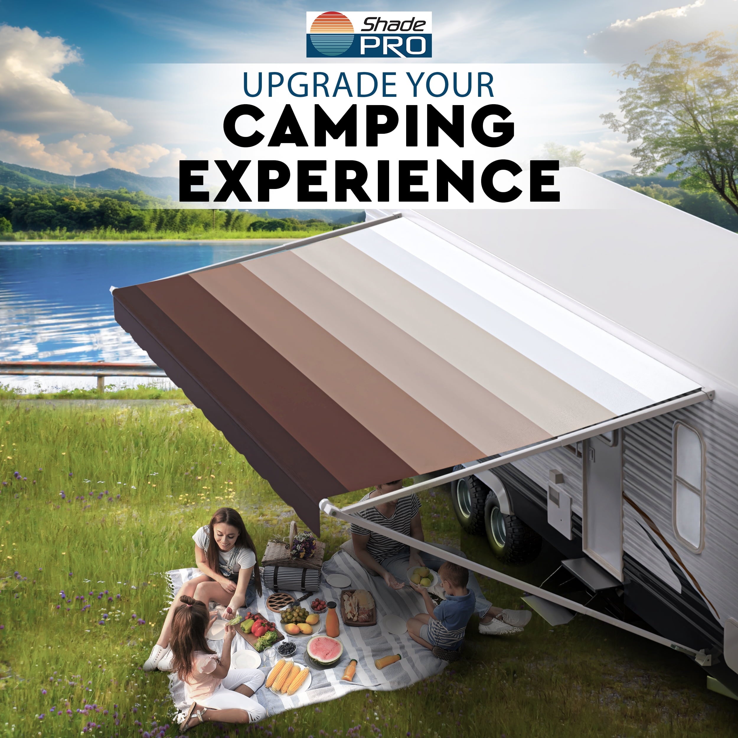 ShadePro Heavy Duty Vinyl RV Awning Fabric Replacement