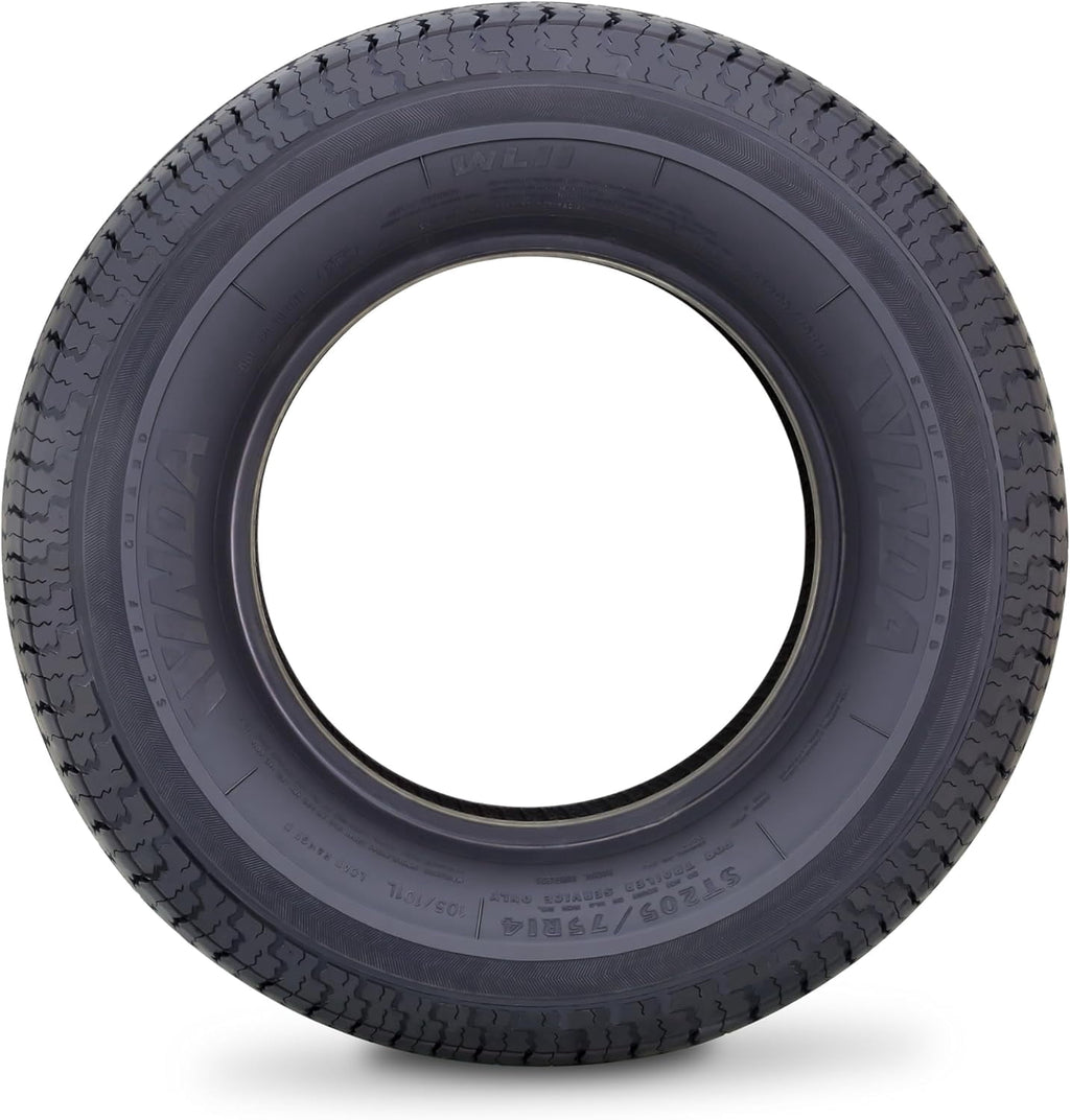 WINDA Premium Trailer Tires ST 205/75R14 8PR Load Range D Steel Belted, Set 4