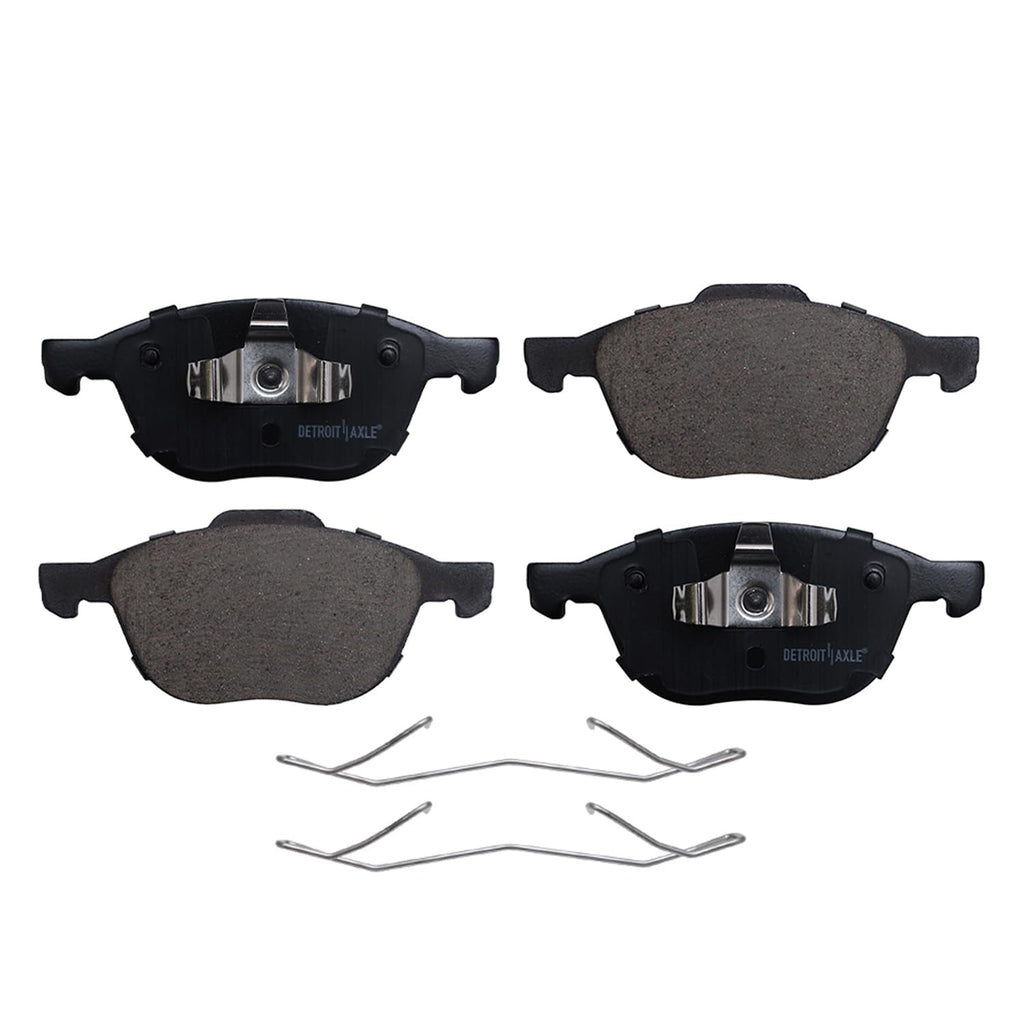 Detroit Axle - Front Brake Kit for 2004-2013 Mazda 3, 2006-2015 Mazda 5, 2005 2007 2008 2009 2010 2011 2012 2014 Brake Rotors Ceramic Pads Replacement: 11.81 inch Rotors