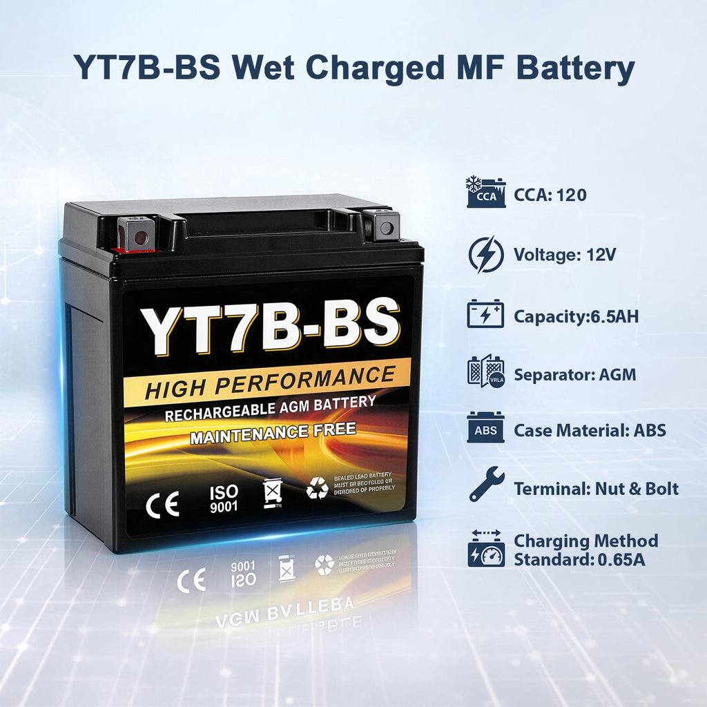 Anlibatt YTX14-BS Motorcycle Battery 12V 12Ah 200CCA Rechargeable Sealed Batteries Powersport Replacement for ATV, Scooter, Jet ski, Dirt Bike