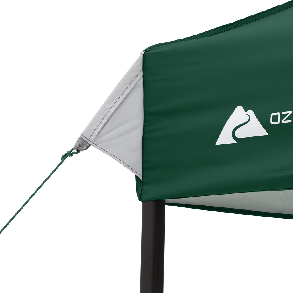 Ozark Trail 10x10 Instant Pop Up Canopy Tent with Simple Push Setup – Straight Leg Pop-Up Tent for Tailgating, Camping & Events, Gold