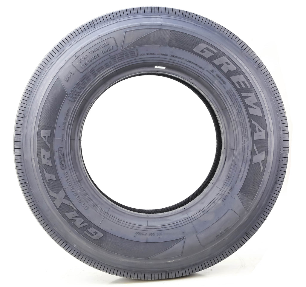 Gremax Heavy Duty All Steel ST 225/75R15 14 Ply 123/1192M 11150 Trailer Tires, Set of 4