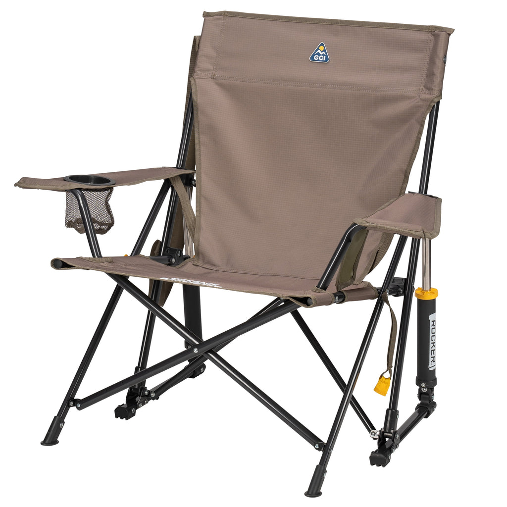 GCI Outdoor Kickback Rocker Low Profile Rocking Camp Chair, Summer Floral