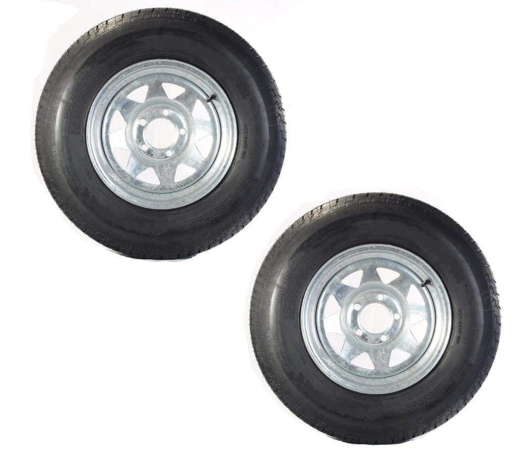 eCustomrim 2-Pack Trailer Tire Rim ST185/80D13 Load C 13 Inch 5 Lug Galvanized Wheel