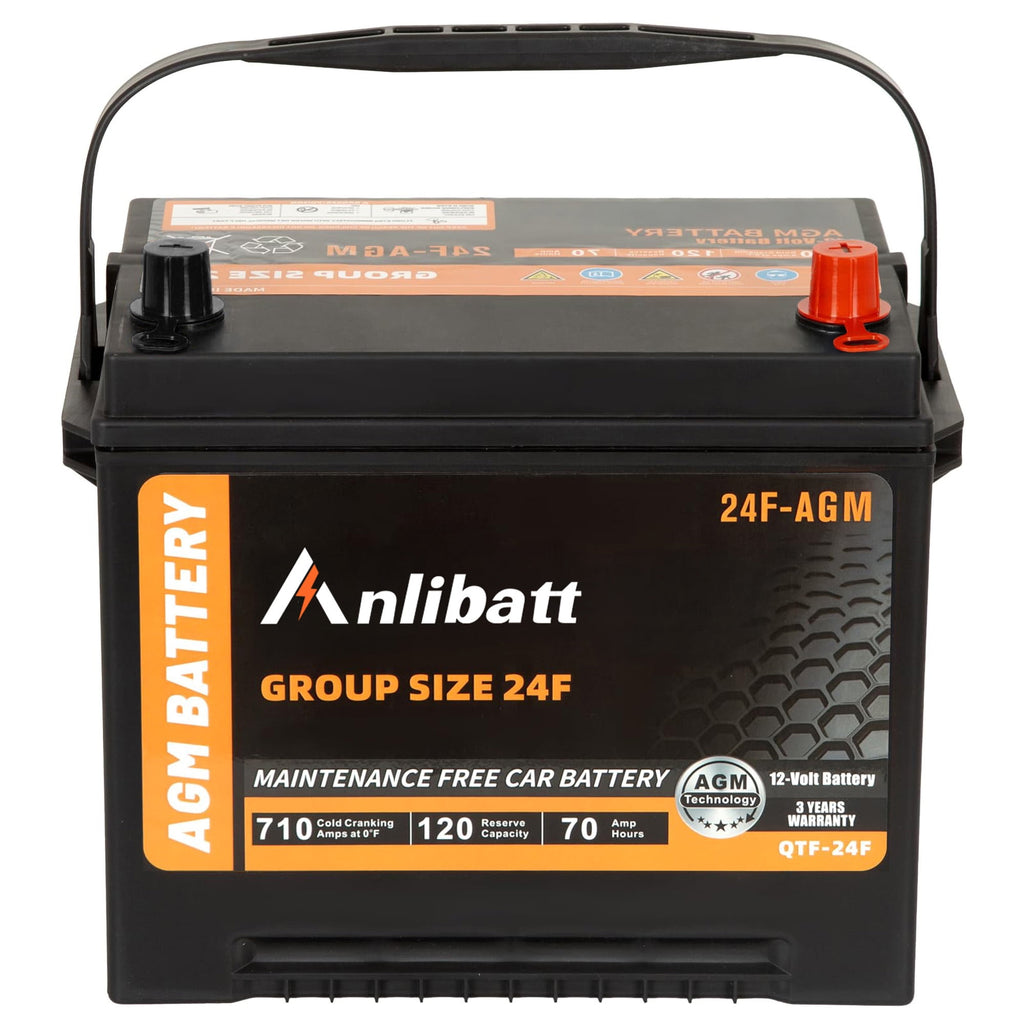 Anlibatt BCI Group 49 Battery, AGM 12 Volt Rechargeable Automotive Batteries for Car, H8 900CCA 95Ah 160RC Maintenance Free