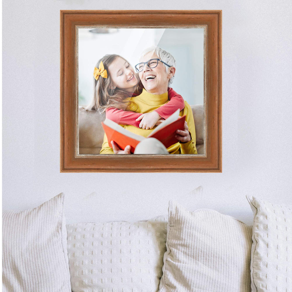 40x28 Bronze Brown Real Wood Picture Frame Width 1.25 inches | Interior Frame Depth 0.75 inches |
