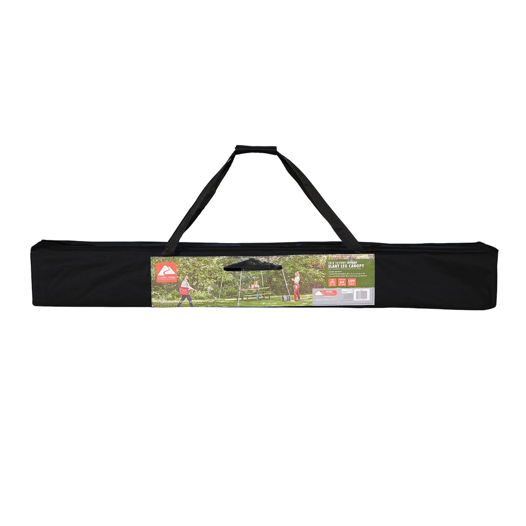 Ozark Trail 10' x 10' Instant Slant Leg Pop-up Outdoor Canopy, Blue